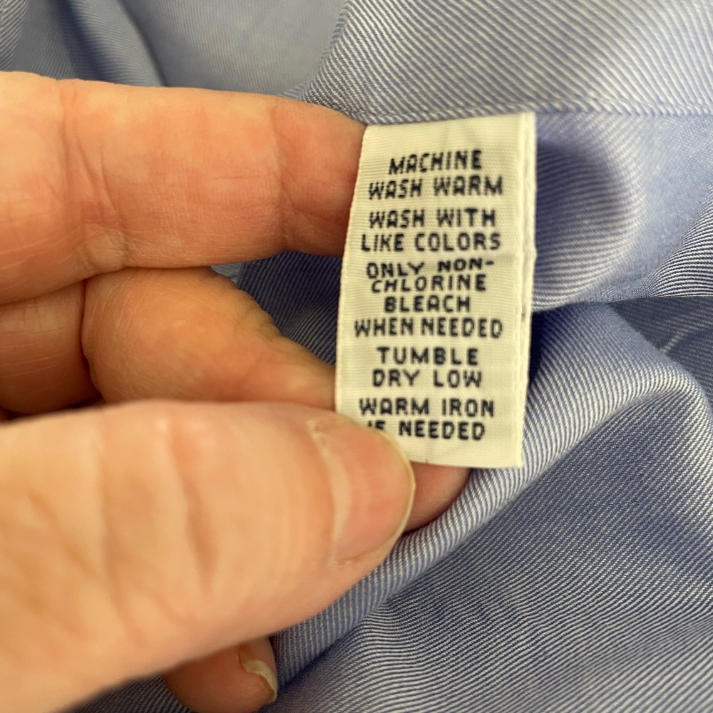 Polo by Ralph Lauren Blue Label Regent Fit Blue Men's Shirt, Size 17‎ 1/2, 33/34 - Picture 5 of 6